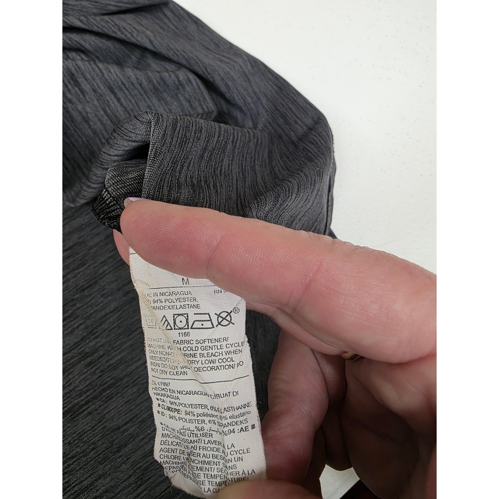 Old Navy Active Mens Go-Dry Quarter Zip Pullover Grey Size M Long Sleeve - Picture 4 of 7